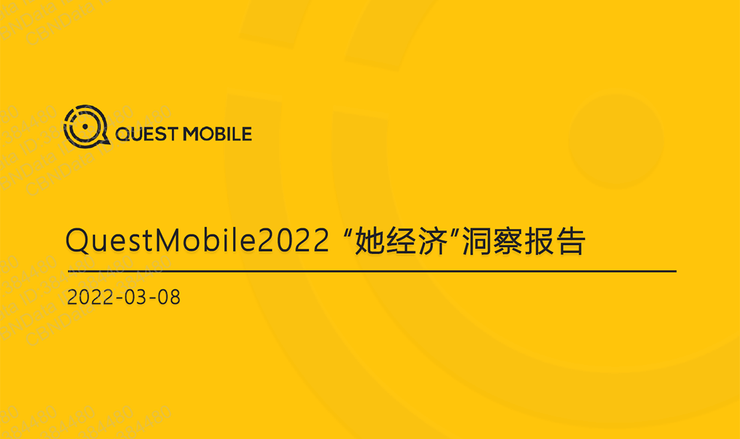 QuestMobile：2022年她经济洞察报告