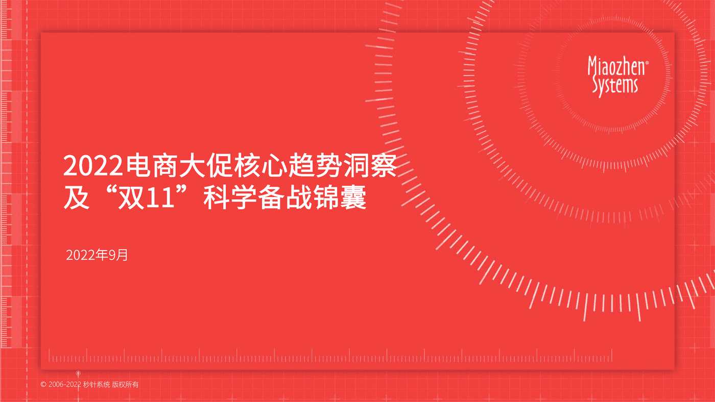 2022电商大促核心趋势洞察及“双11”科学备战锦囊-秒针系