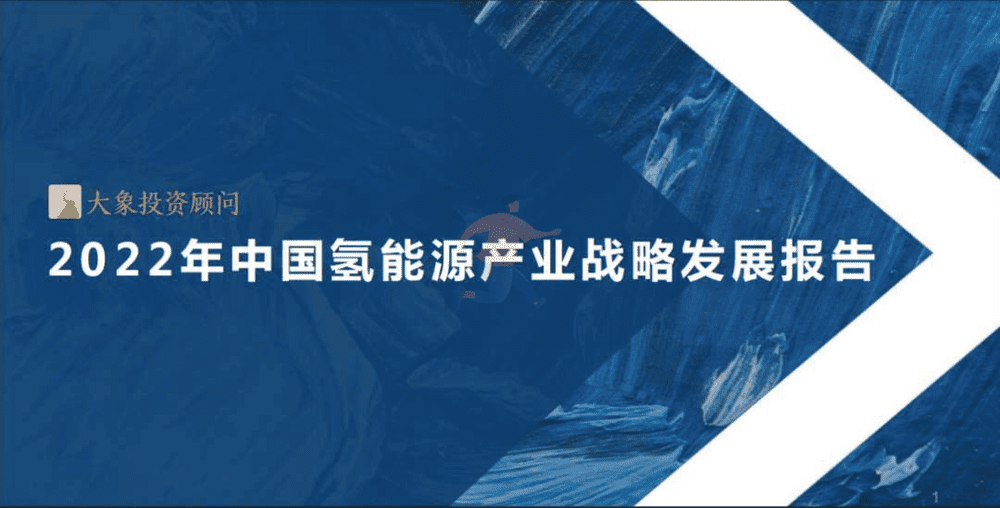 2022年中国氢能源产业战略发展报告