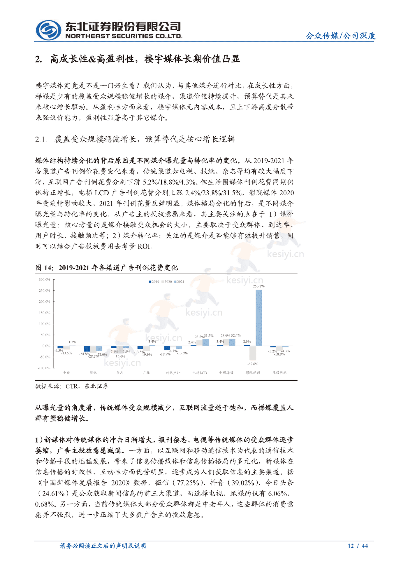 分众传媒:梯媒龙头地位稳固,看好公司基本盘韧性及长期价值-东北证券 分众传媒:梯媒龙头地位稳固,看好公司基本盘韧性及长期价值-东北证券