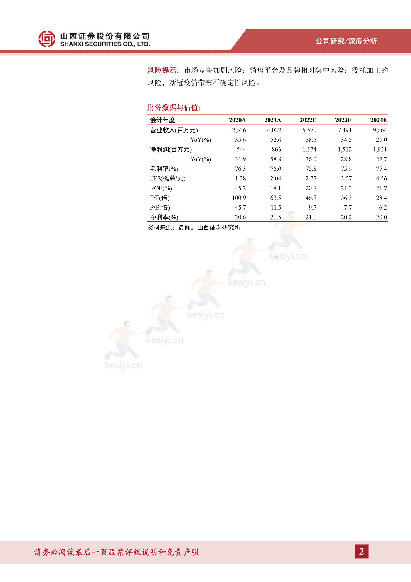成分技术支撑品牌优势，树立敏感肌护肤专业形象-山西证券&贝泰妮