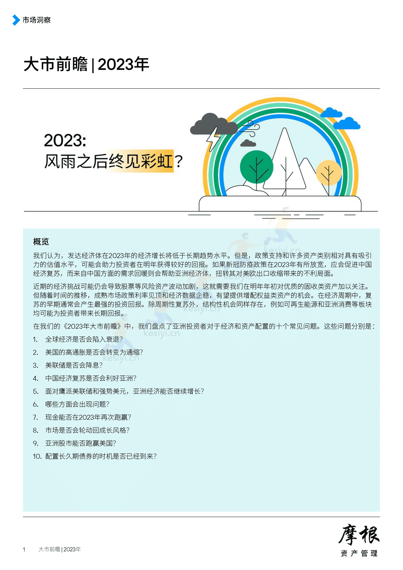 2023年大市前瞻-摩根资产管理 2023年大市前瞻-摩根资产管理