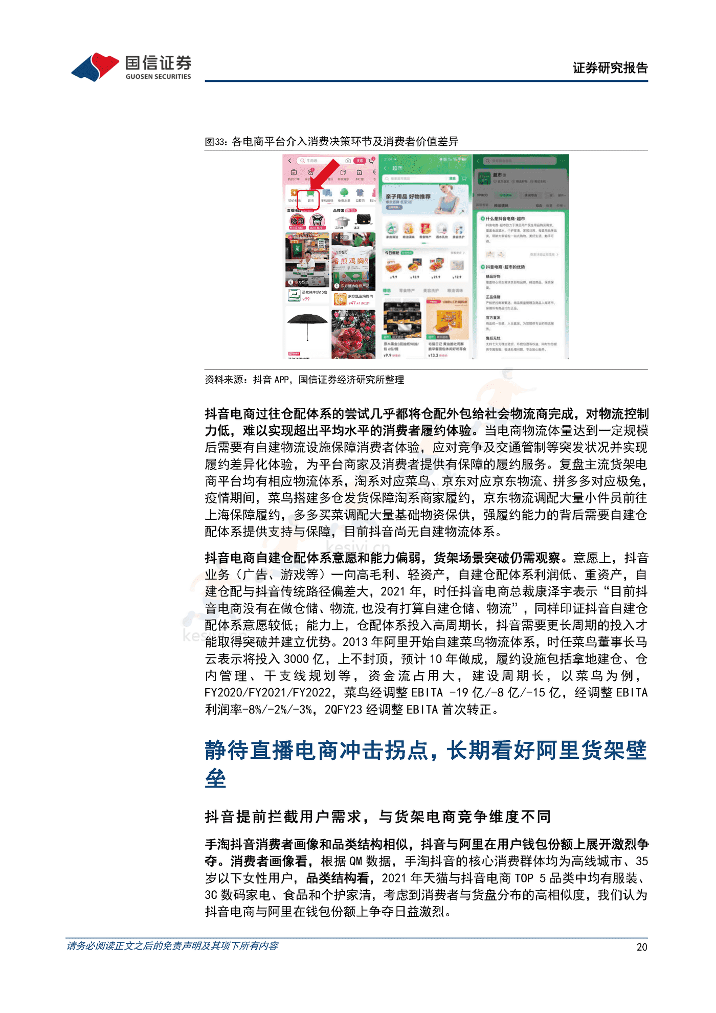 阿里巴巴-电商深度研究系列一,等待直播电商冲击的拐点,长期阿里基本盘难以撼动-国信证券 阿里巴巴-电商深度研究系列一,等待直播电商冲击的拐点,长期阿里基本盘难以撼动-国信证券