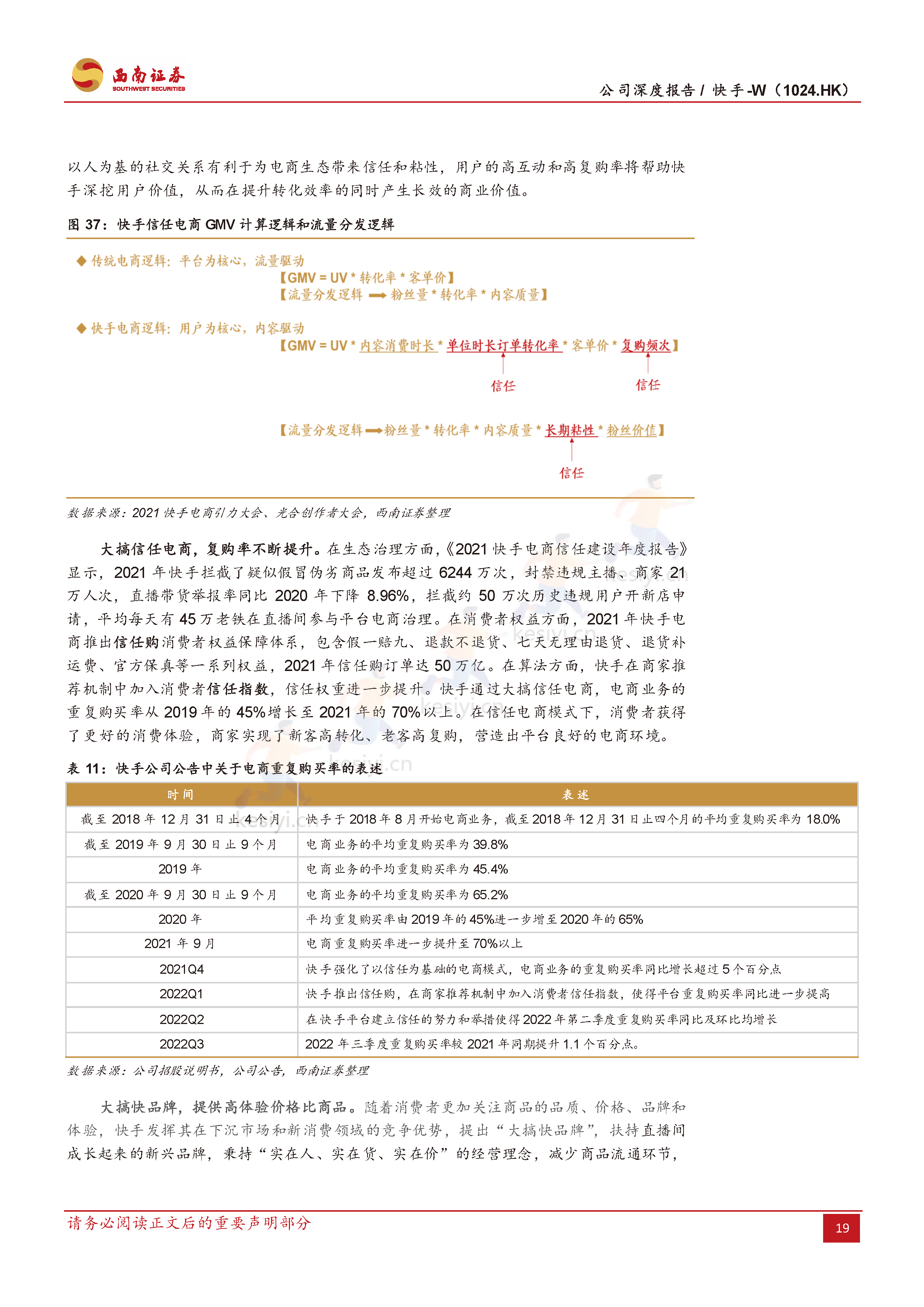 快手:流量稳健增长,盈利持续优化,电商势头强劲-西南证券 快手:流量稳健增长,盈利持续优化,电商势头强劲-西南证券