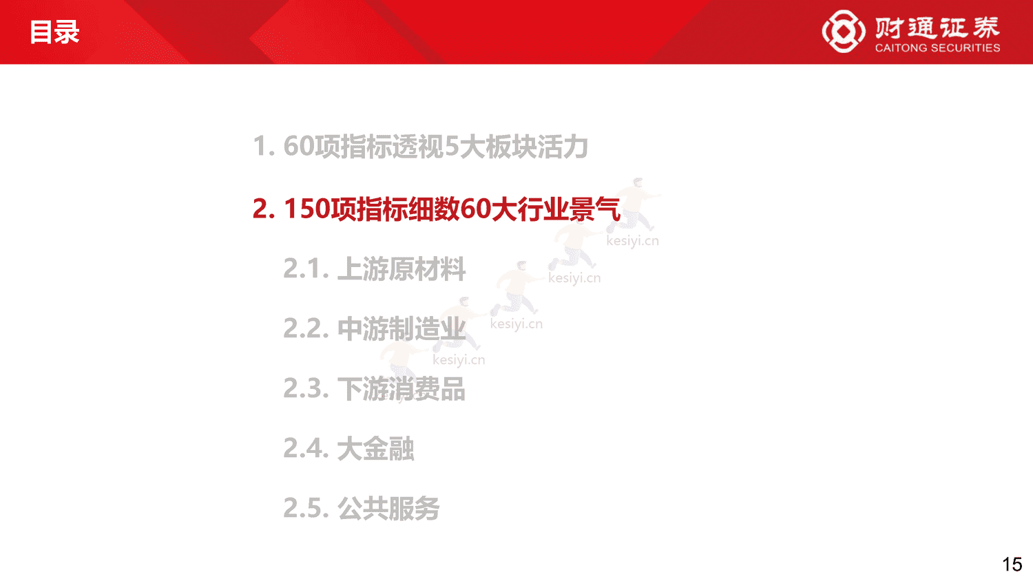 60大细分景气趋势分析四:复苏预期步入现实-财通证券 60大细分景气趋势分析四:复苏预期步入现实-财通证券