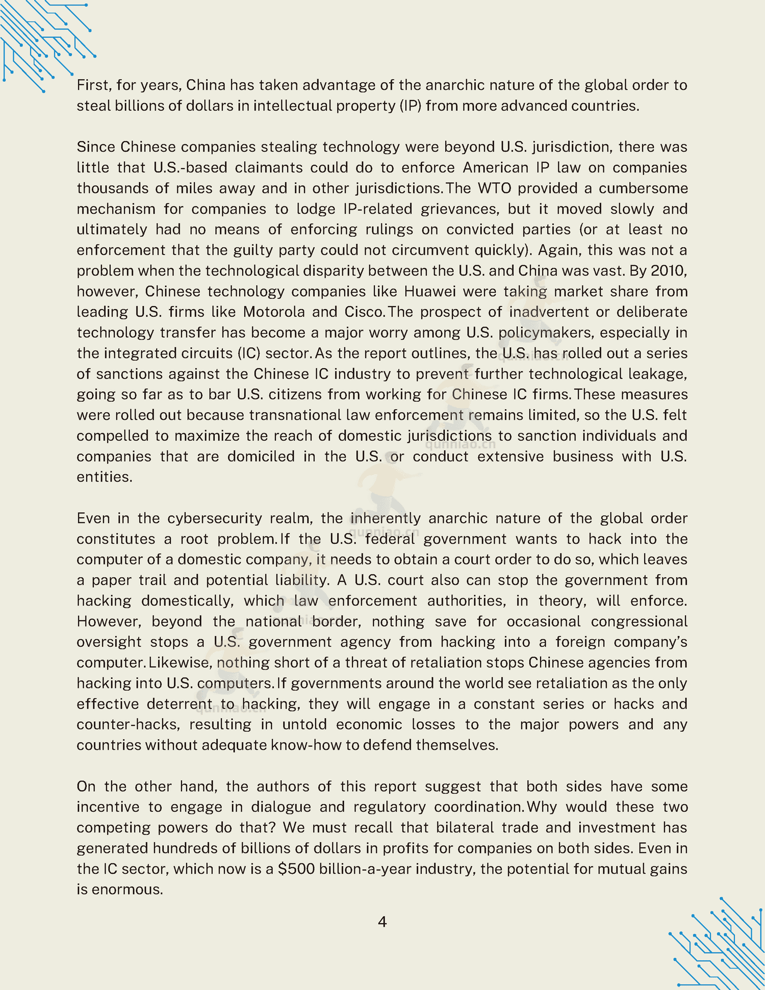 高科技在中美关系中的作用(英)-卡特中心 高科技在中美关系中的作用(英)-卡特中心